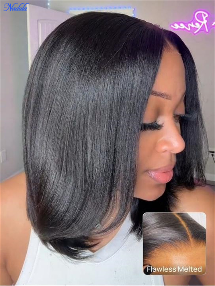 나둘라 특가 세일: 10인치, 12인치 레이어 컷 야키 - Glueless Wear And Go Human Hair Wig 리뷰 및 가격