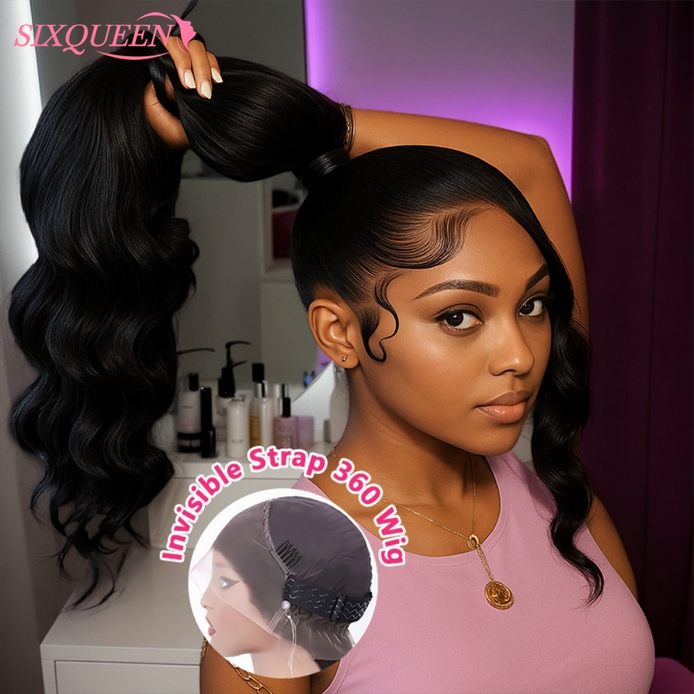 HD 360 풀 레이스 가발 (투명 스트랩 포함) 인모 - Lace Front Wigs 리뷰 및 가격